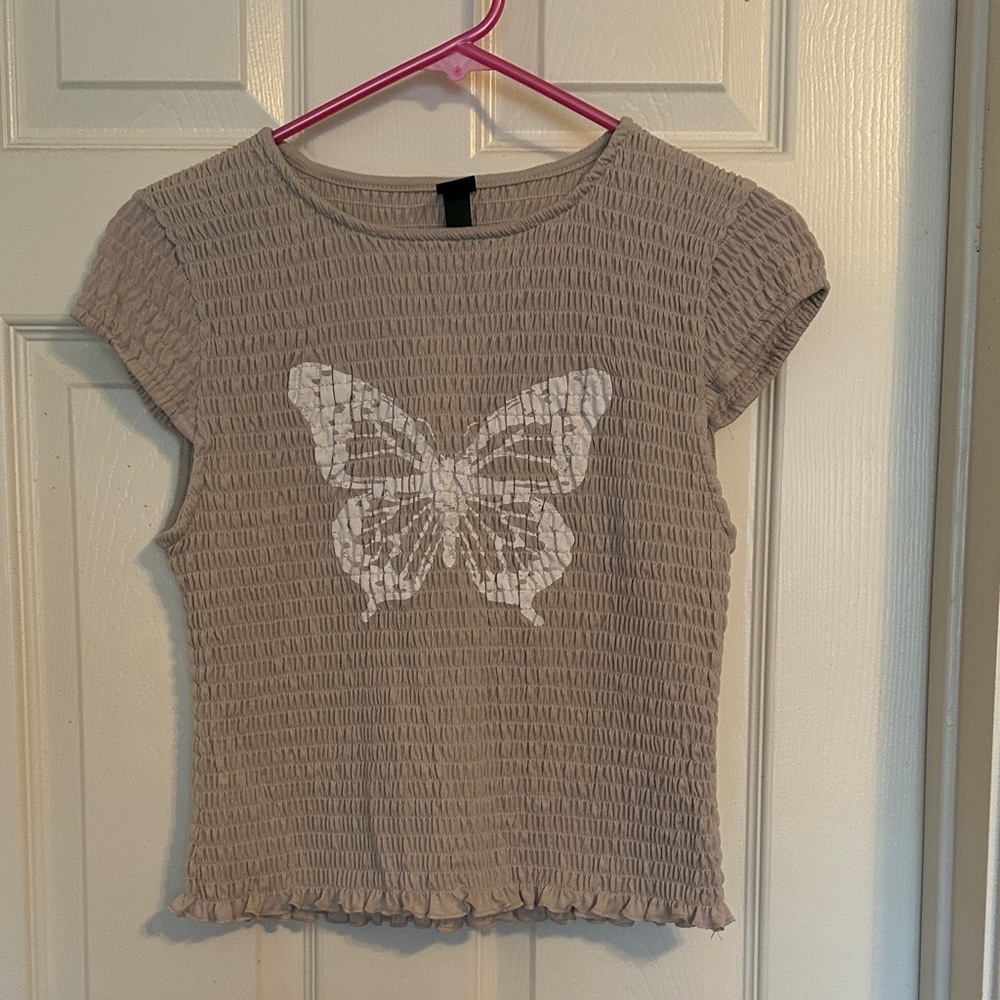 Wild Fable Butterfly Graphic Baby Tee